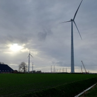 windmolens veroveren de Oostpolder